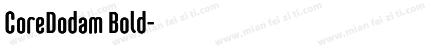 CoreDodam Bold字体转换
